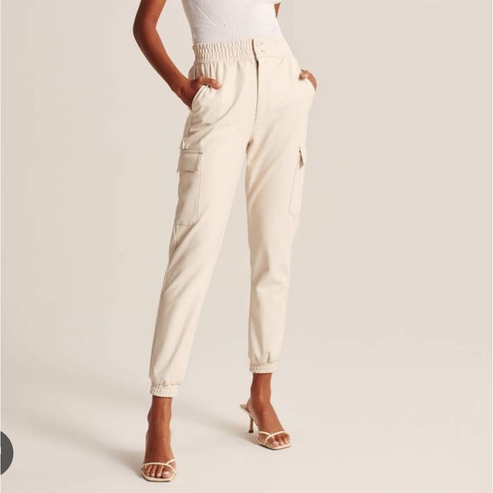Vegan Leather Cargo Pant